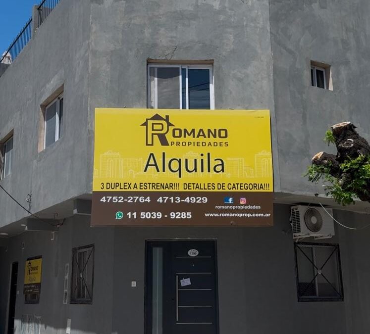 Duplex 3 ambientes Roca y Roma – Alquiler